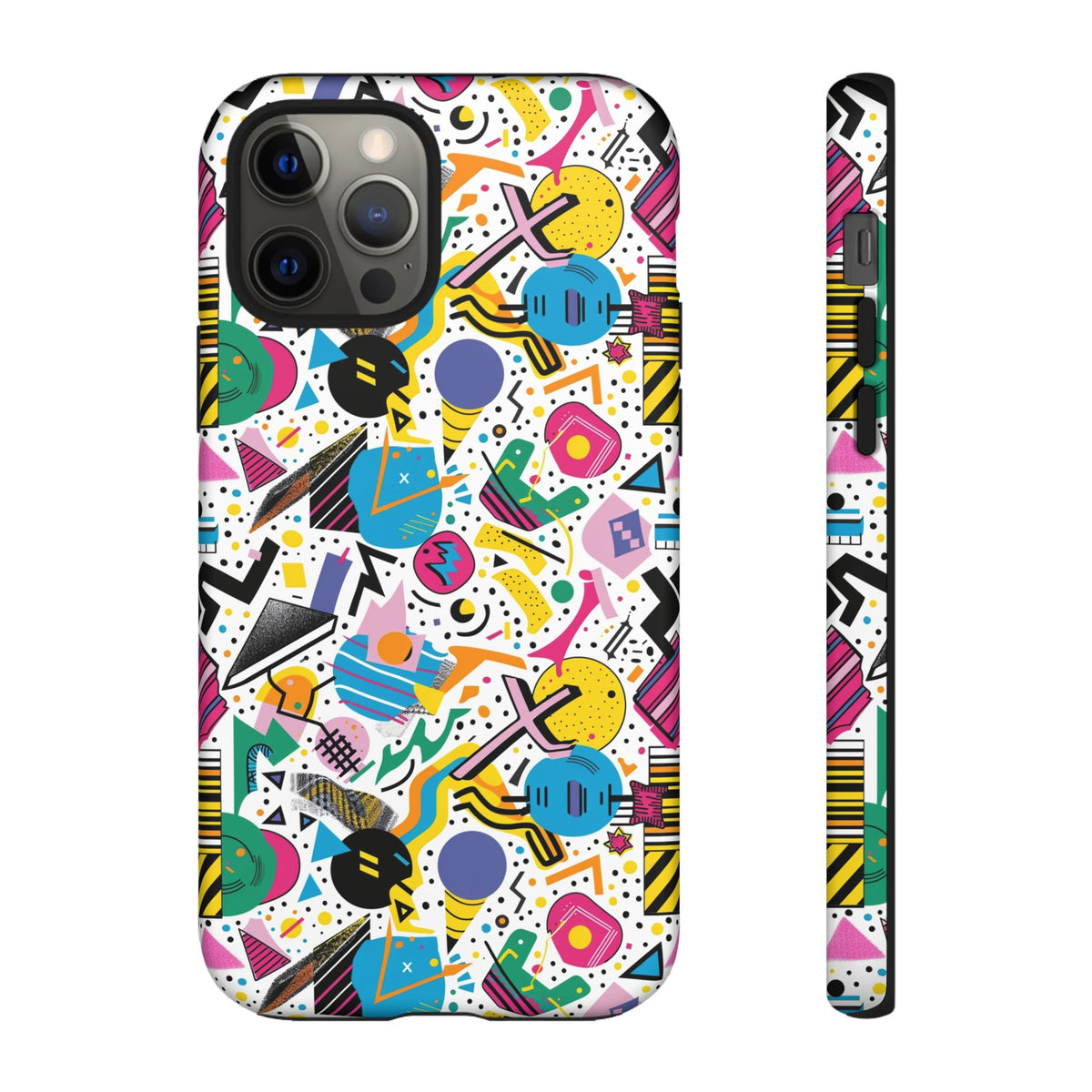 90s Themed Seamless Pattern Phone Case – Embrace Retro Style and Protection 225