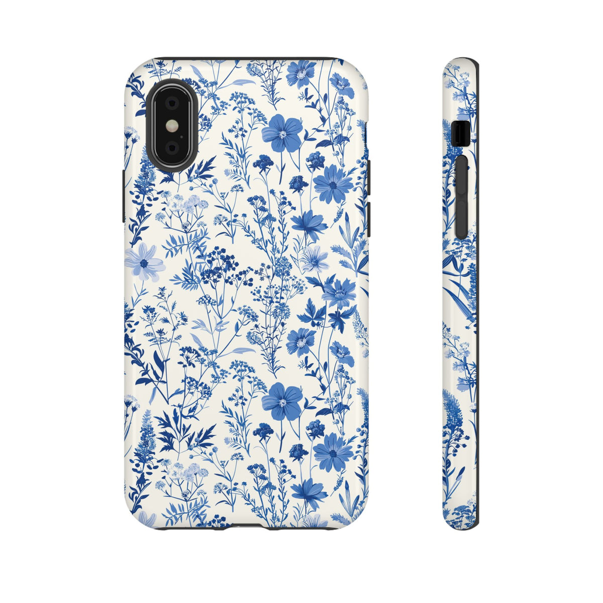 Blue French Toile Phone Case – Timeless Elegance and Classic Style