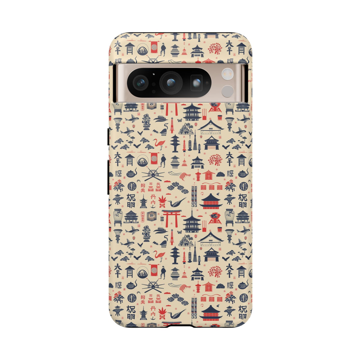 Japanese Pattern Phone Case – Elegant & Timeless Design for Your Phone 086