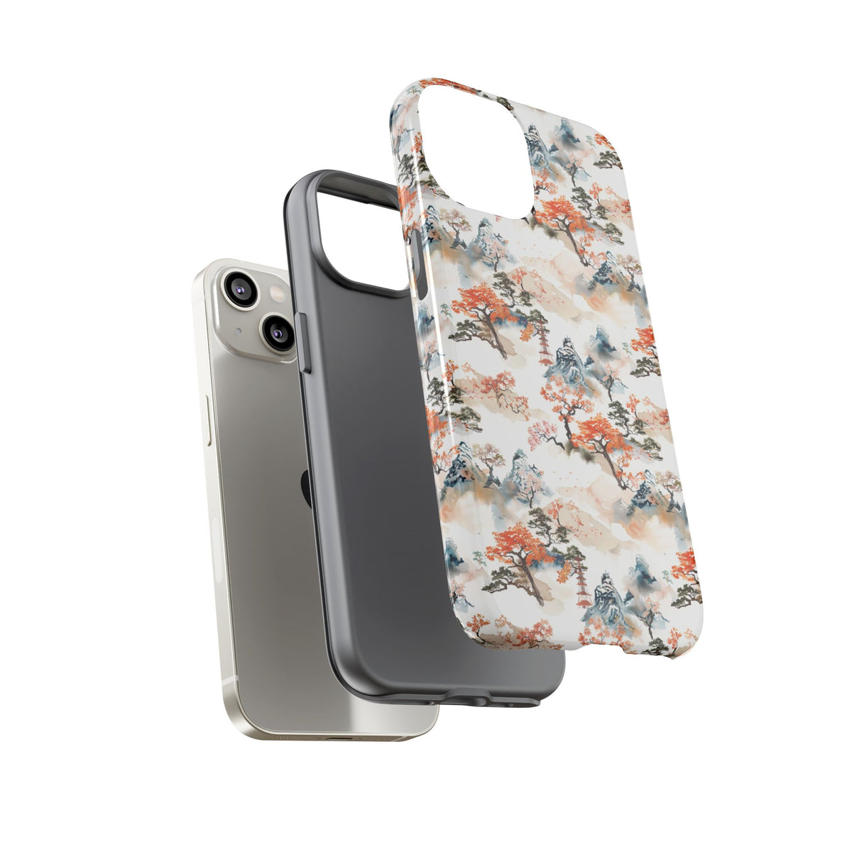 Japanese Pattern Phone Case – Elegant & Timeless Design for Your Phone 506