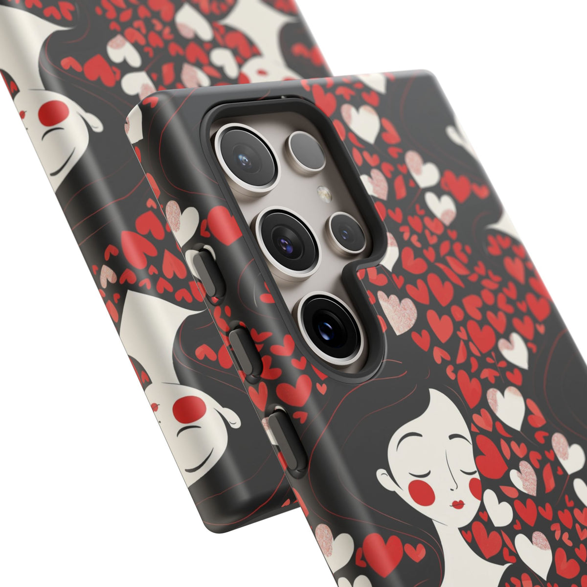 Heart Pattern Phone Case – Stylish & Loving Design for Your Device 232