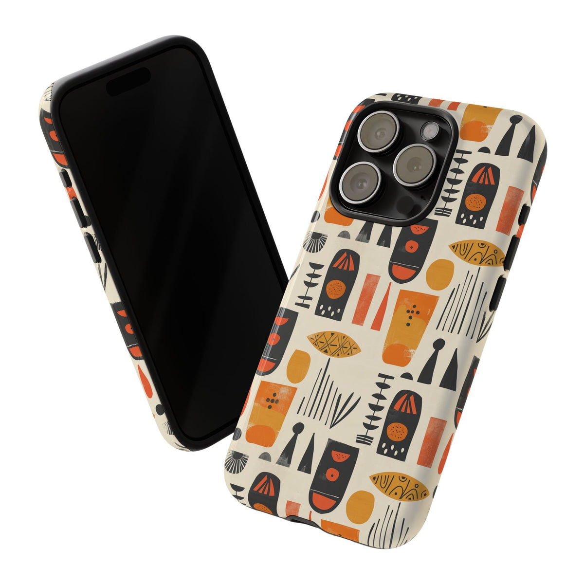 Stylish African Pattern Phone Case – Unique and Vibrant Protection 208