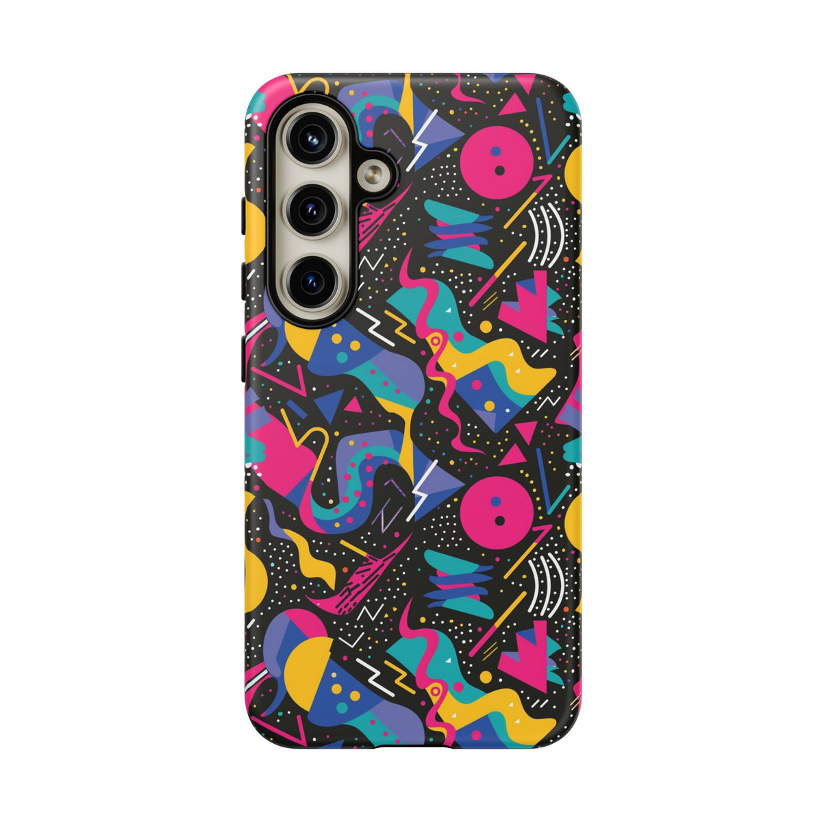 90s Themed Seamless Pattern Phone Case – Embrace Retro Style and Protection 302