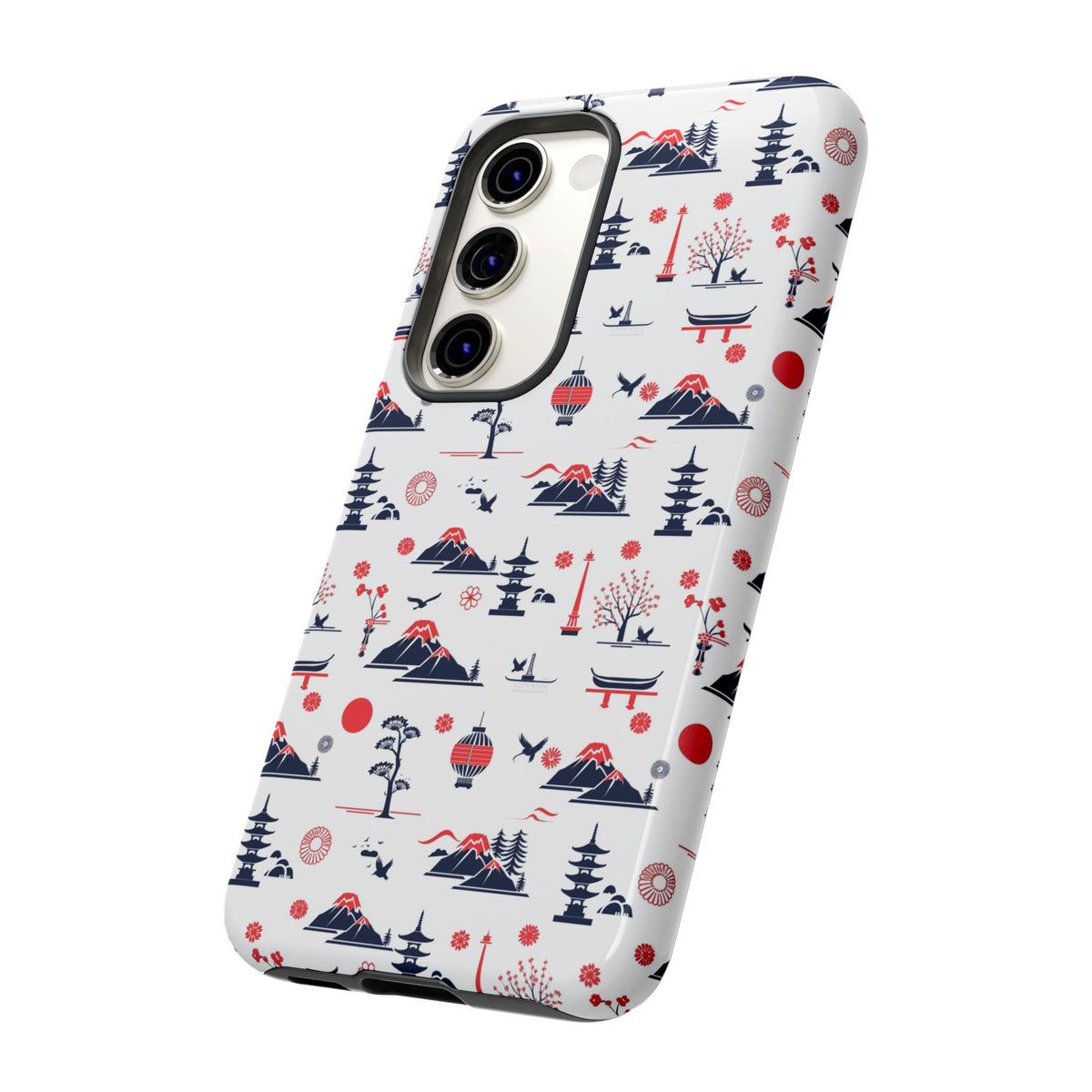 Japanese Pattern Phone Case – Elegant & Timeless Design for Your Phone 079