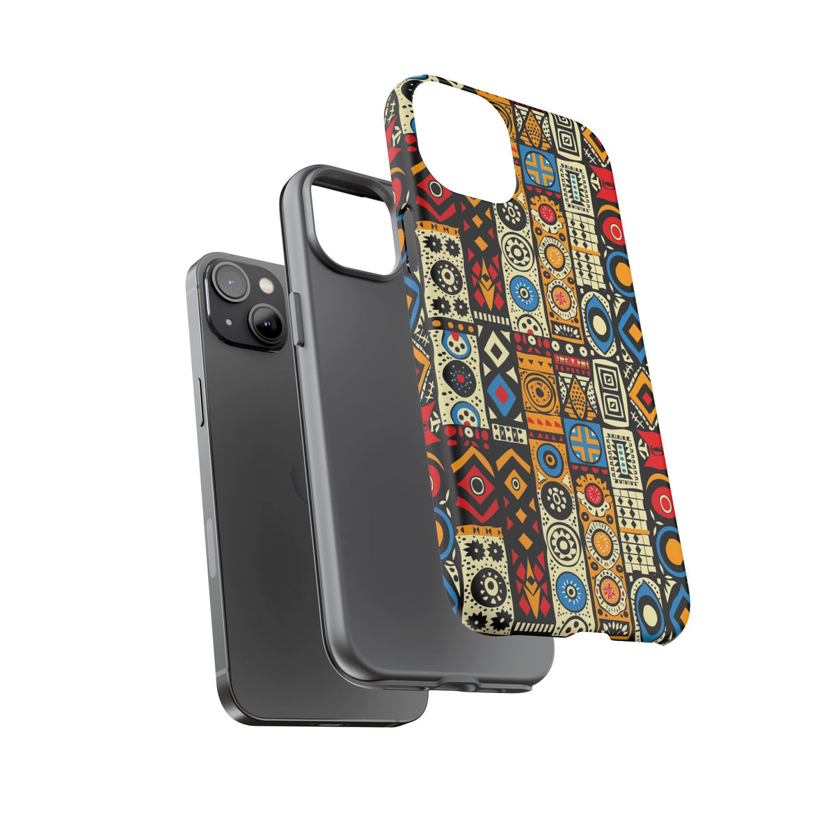 Stylish African Pattern Phone Case – Unique and Vibrant Protection 206