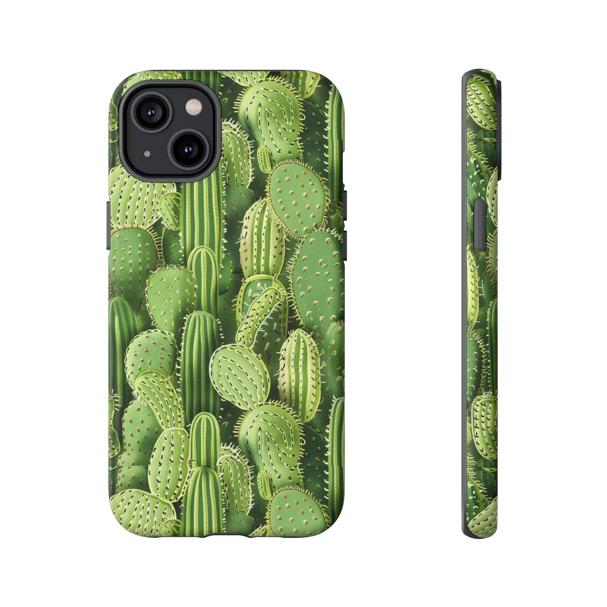 Cactus Embroidery Phone Case – Elegant and Unique Handcrafted Cactus Design