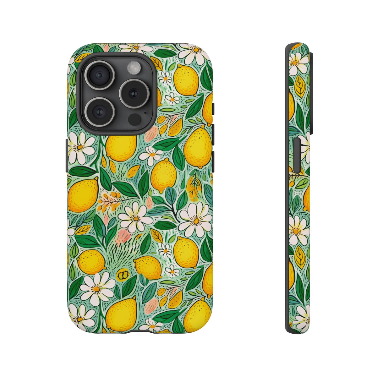 Cute Summer Lemons Phone Case – Refreshing Citrus Design for Your Phone 3