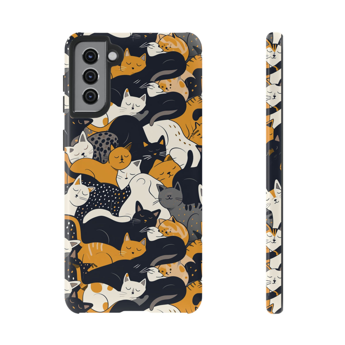 Seamless Cat Pattern Design Phone Case – Playful and Stylish Cat-Themed Phone Cover 2