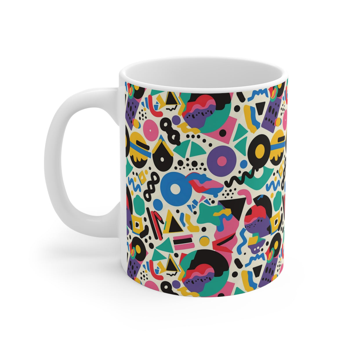 90s Retro Coffee Mug - Full Wrap Design 592