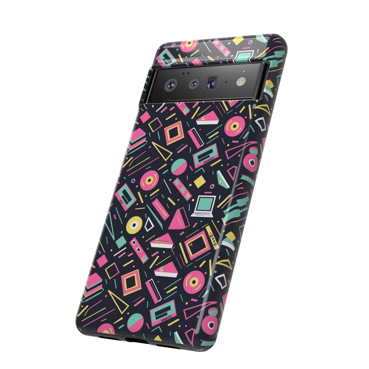 90s Themed Seamless Pattern Phone Case – Embrace Retro Style and Protection 252
