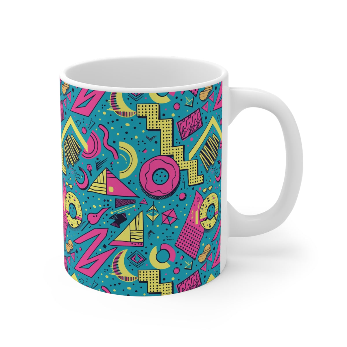 90s Retro Coffee Mug - Full Wrap Design 584