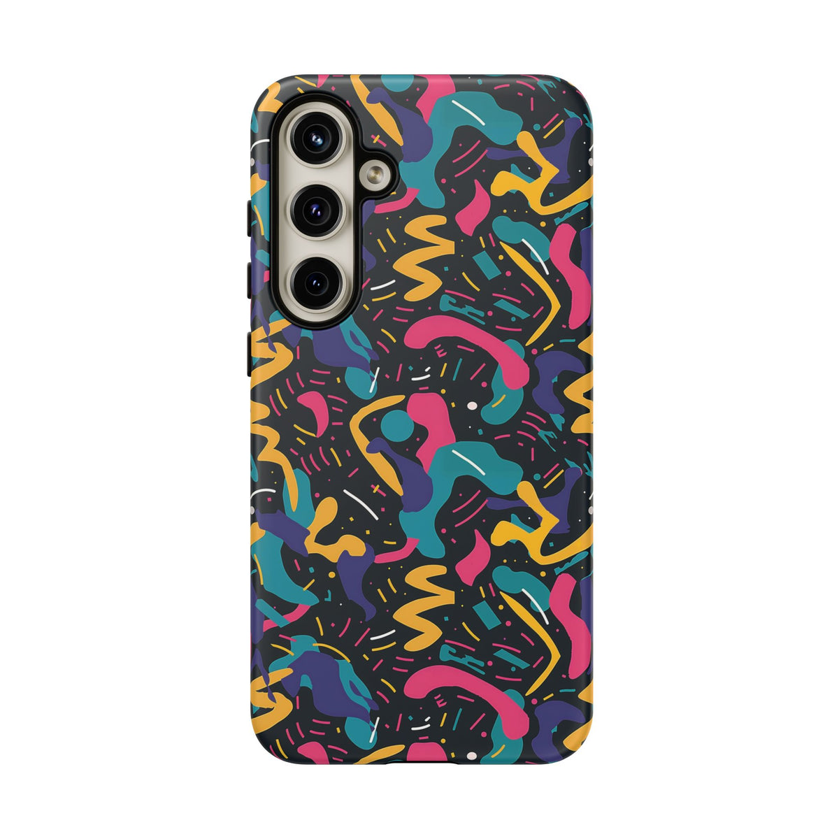 90s Themed Seamless Pattern Phone Case – Embrace Retro Style and Protection 235