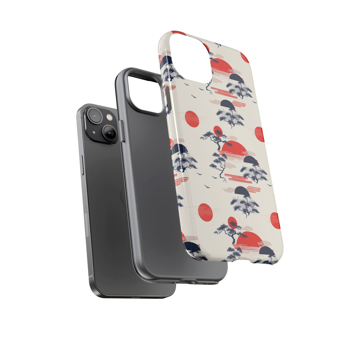 Japanese Pattern Phone Case – Elegant & Timeless Design for Your Phone 047