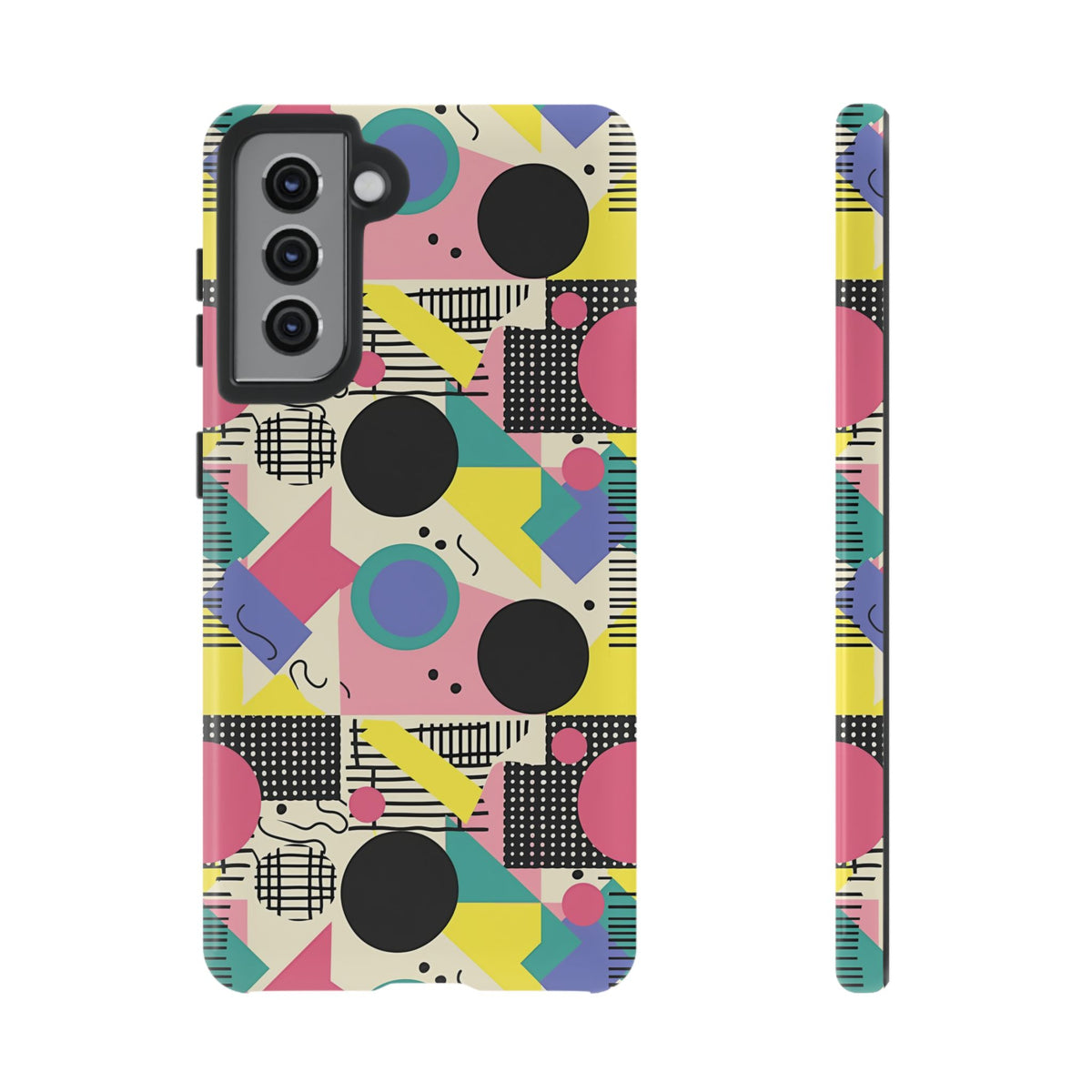 90s Themed Seamless Pattern Phone Case – Embrace Retro Style and Protection 228