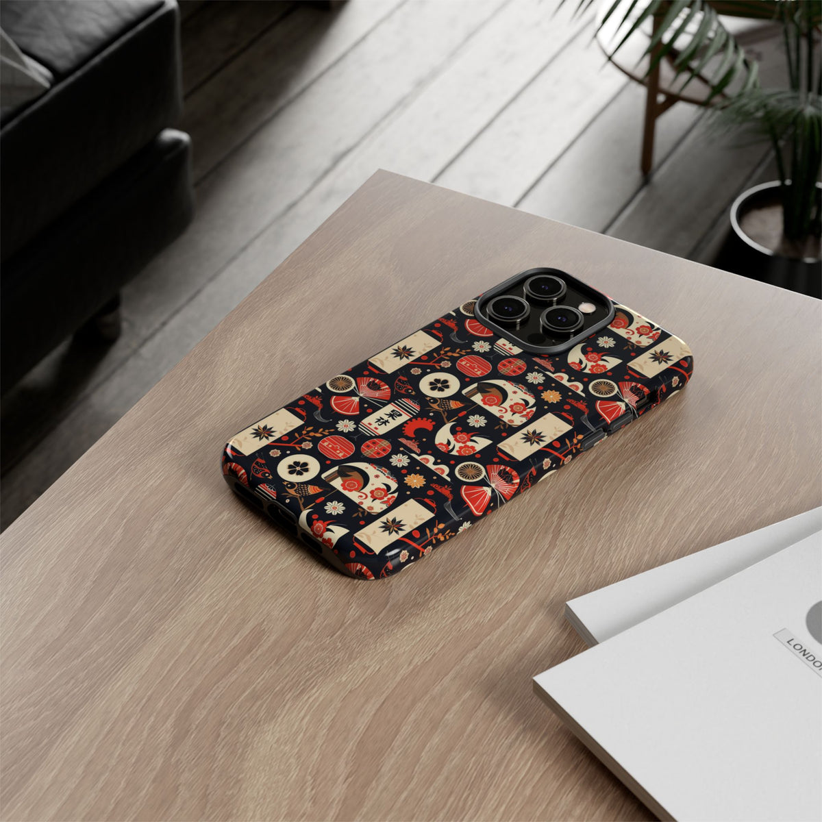 Japanese Pattern Phone Case – Elegant & Timeless Design for Your Phone 069