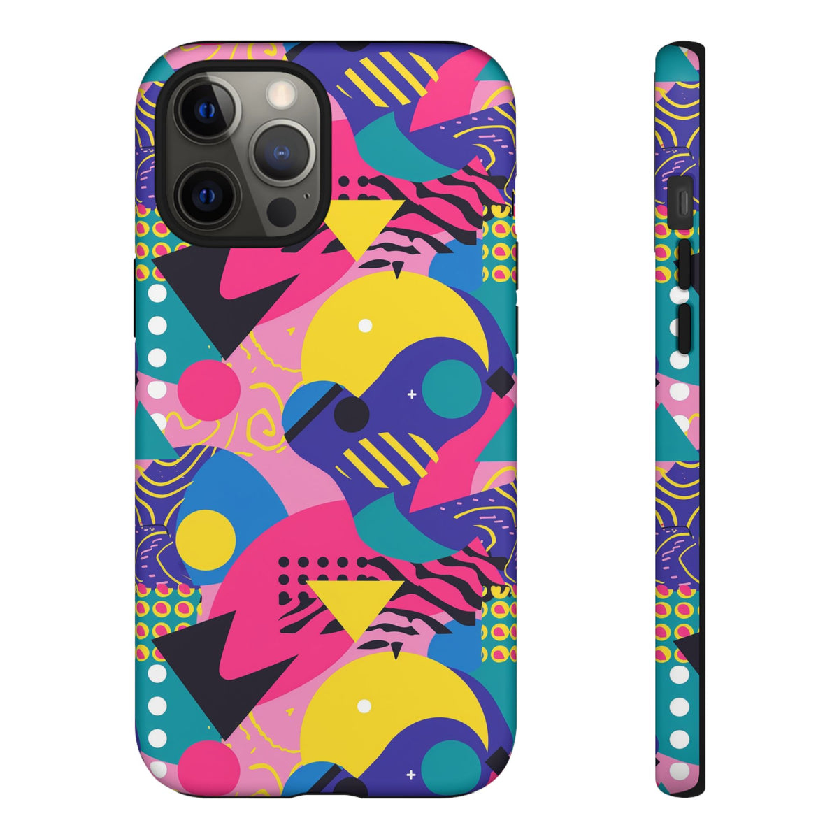 90s Themed Seamless Pattern Phone Case – Embrace Retro Style and Protection 283