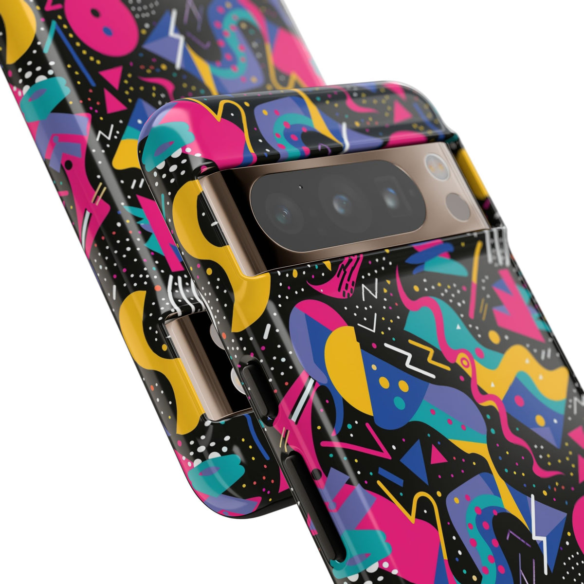 90s Themed Seamless Pattern Phone Case – Embrace Retro Style and Protection 302