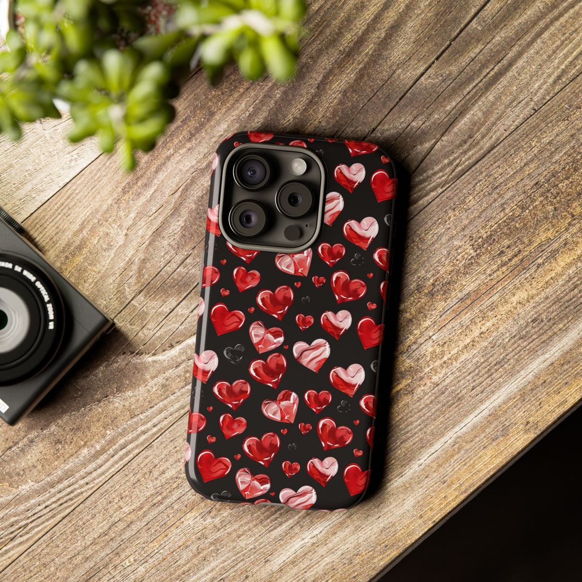 Heart Pattern Phone Case – Stylish & Loving Design for Your Device 365