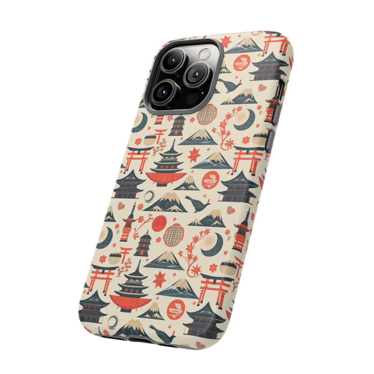 Japanese Pattern Phone Case – Elegant & Timeless Design for Your Phone 140