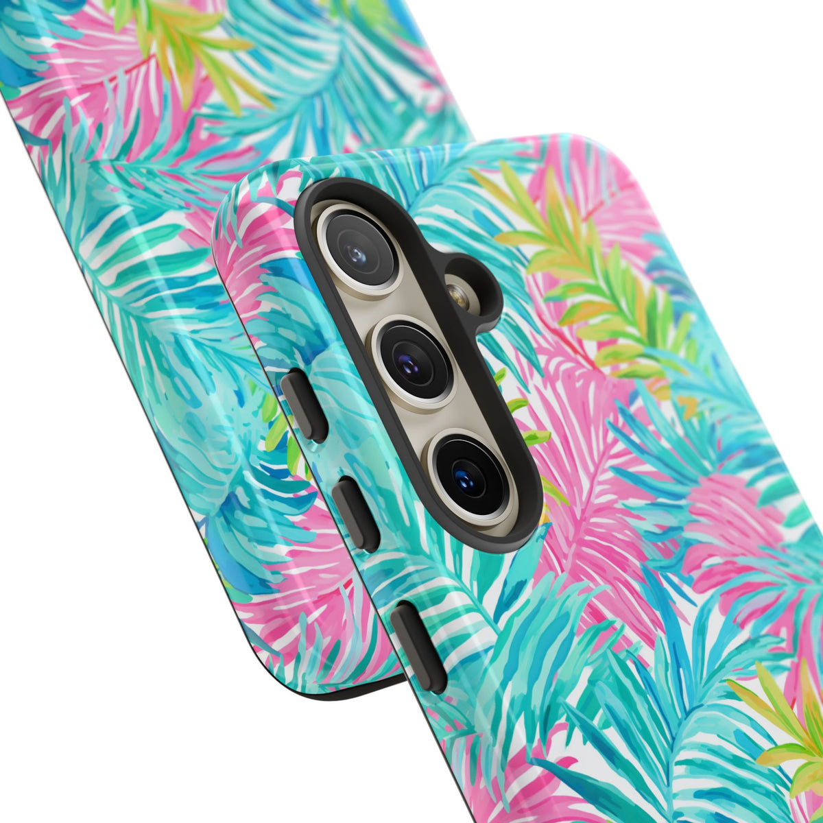 Vibrant Summer Leaves Phone Case – Colorful & Durable Summer Design