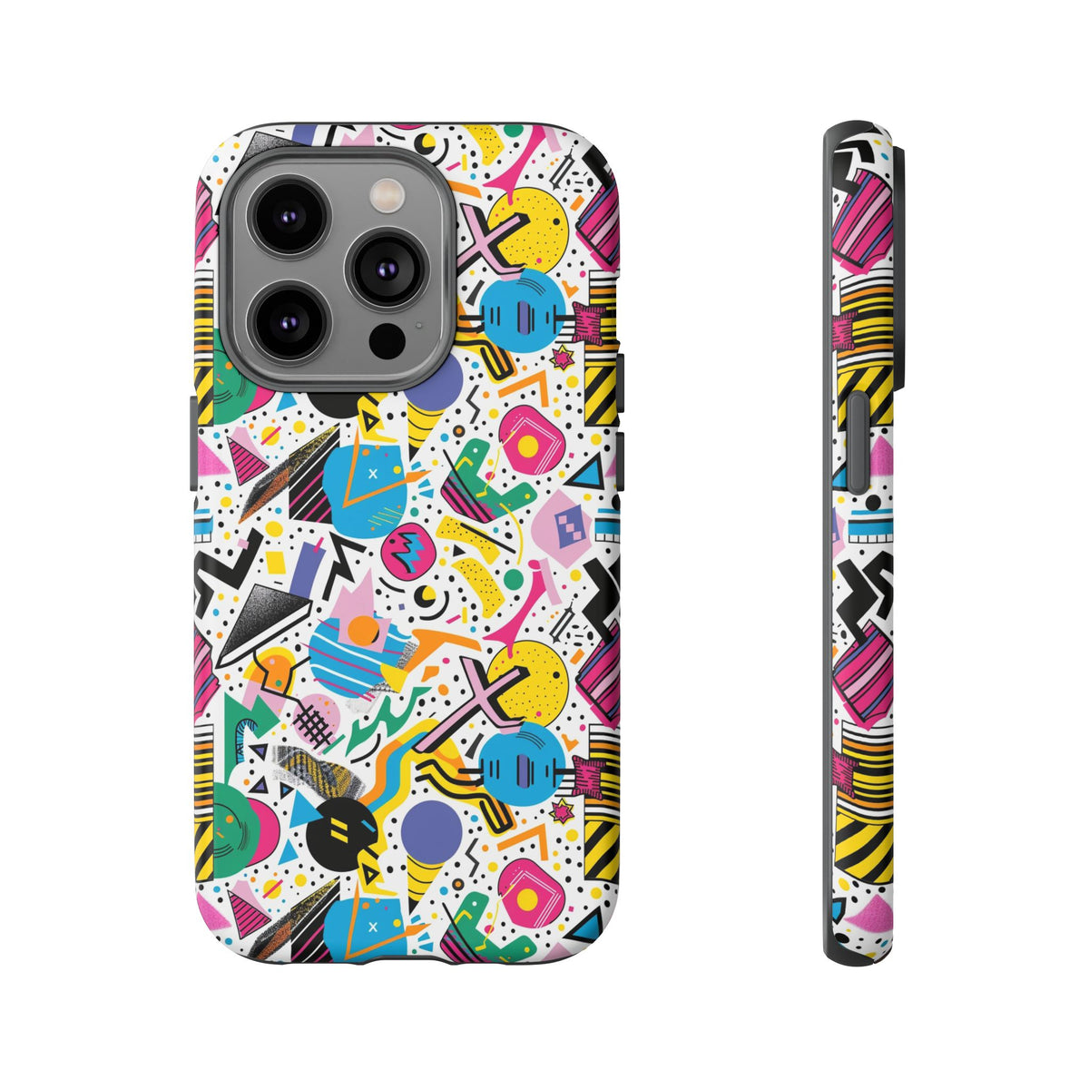 90s Themed Seamless Pattern Phone Case – Embrace Retro Style and Protection 225