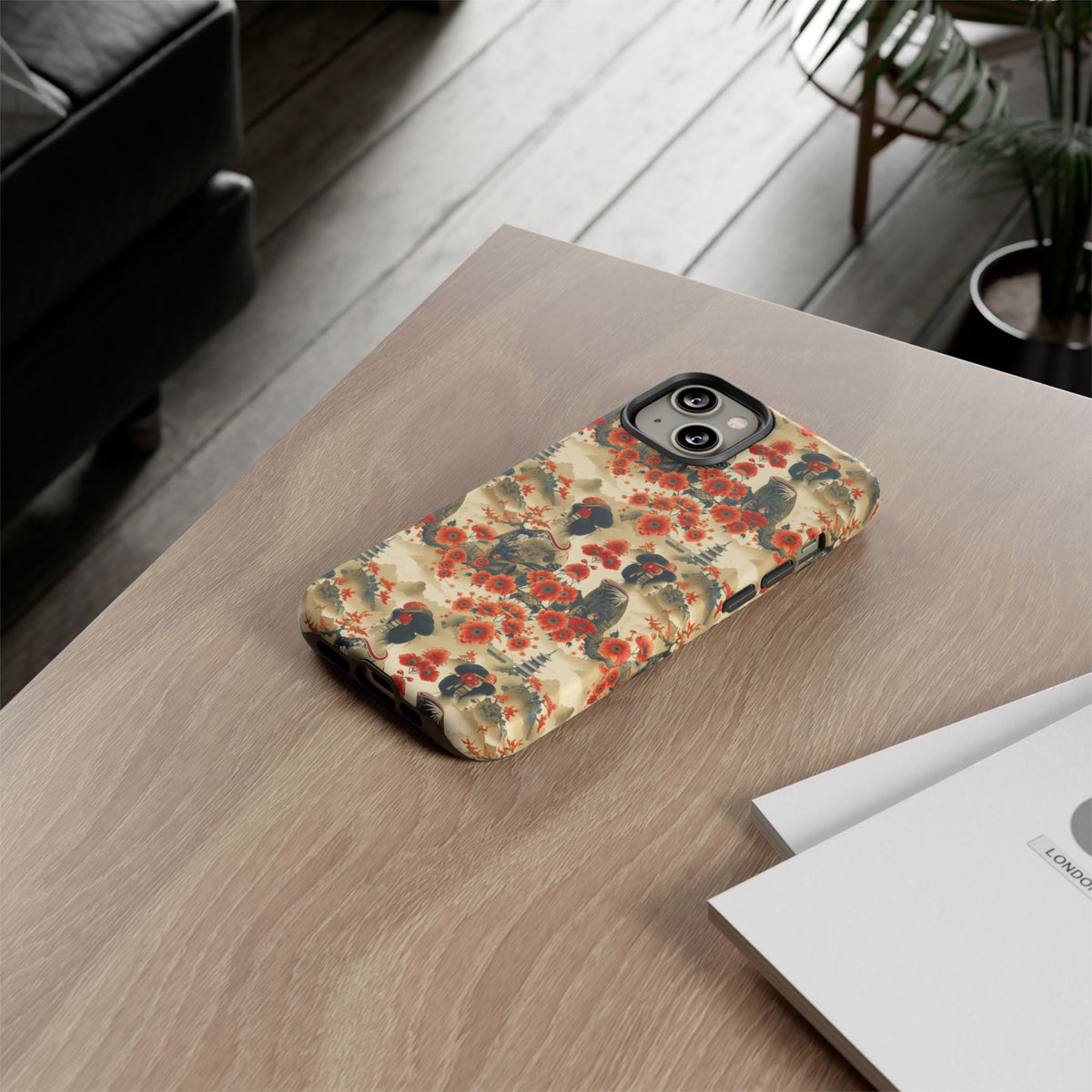 Japanese Pattern Phone Case – Elegant & Timeless Design for Your Phone 066