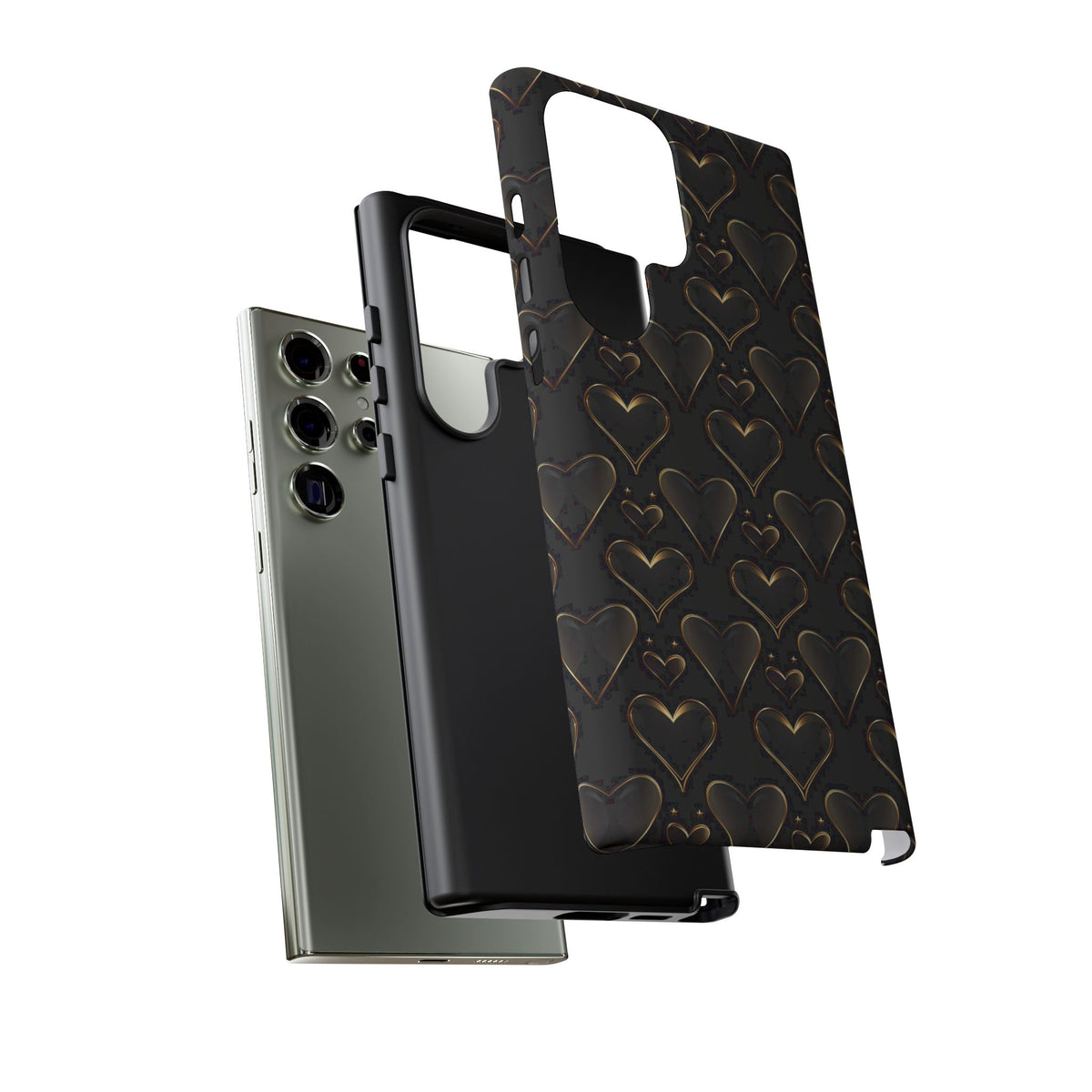 Heart Pattern Phone Case – Stylish & Loving Design for Your Device 362