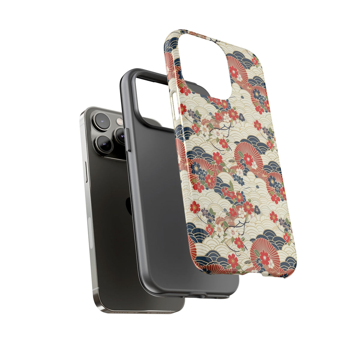 Japanese Pattern Phone Case – Elegant & Timeless Design for Your Phone 124