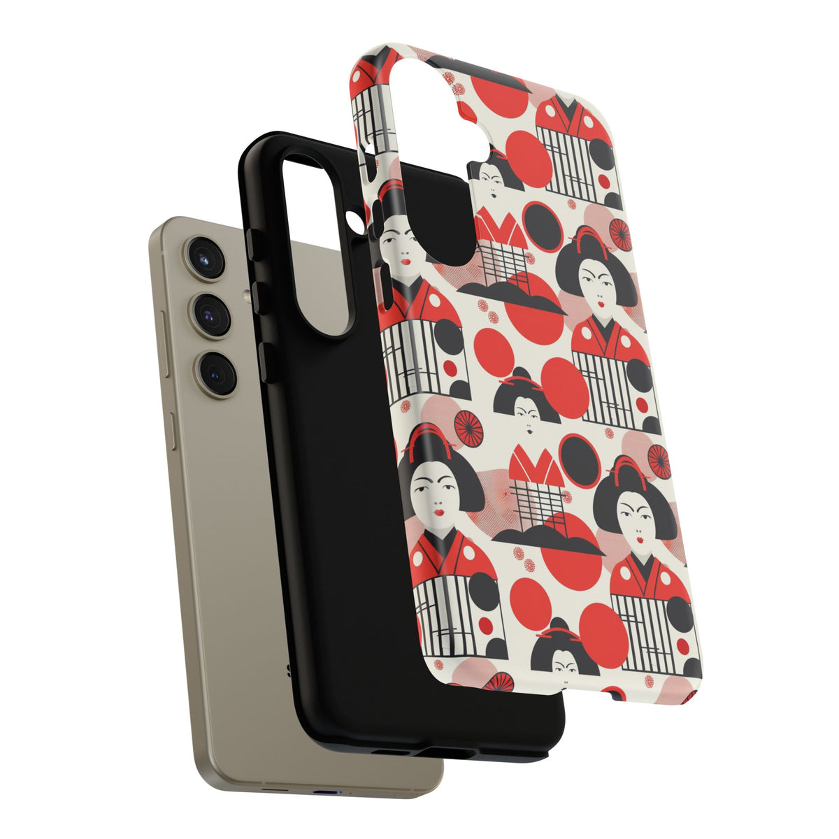 Japanese Pattern Phone Case – Elegant & Timeless Design for Your Phone 018