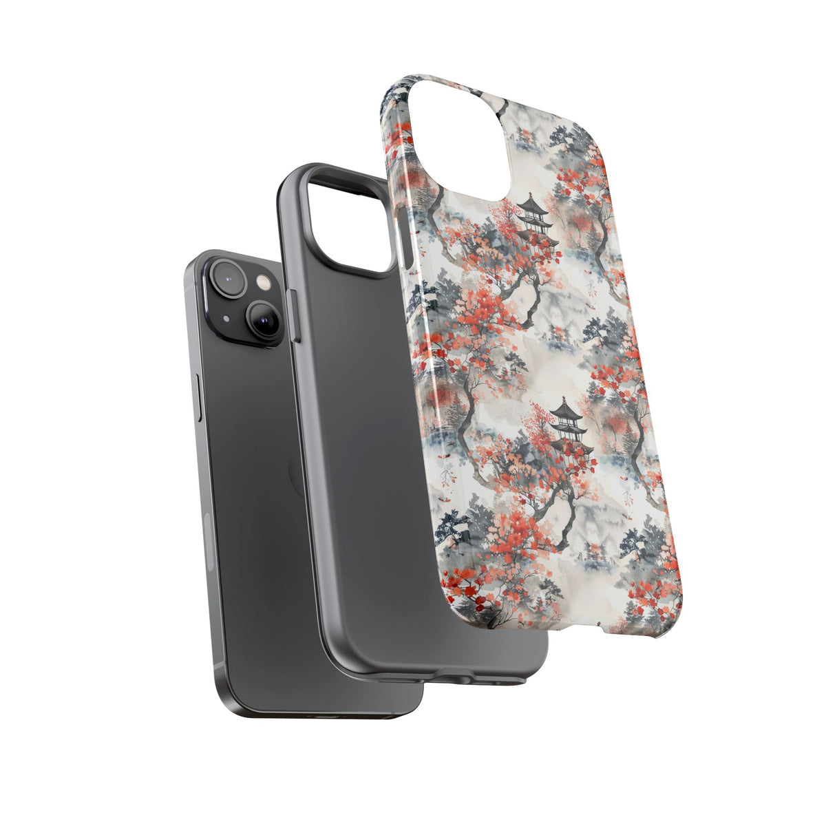 Japanese Pattern Phone Case – Elegant & Timeless Design for Your Phone 096