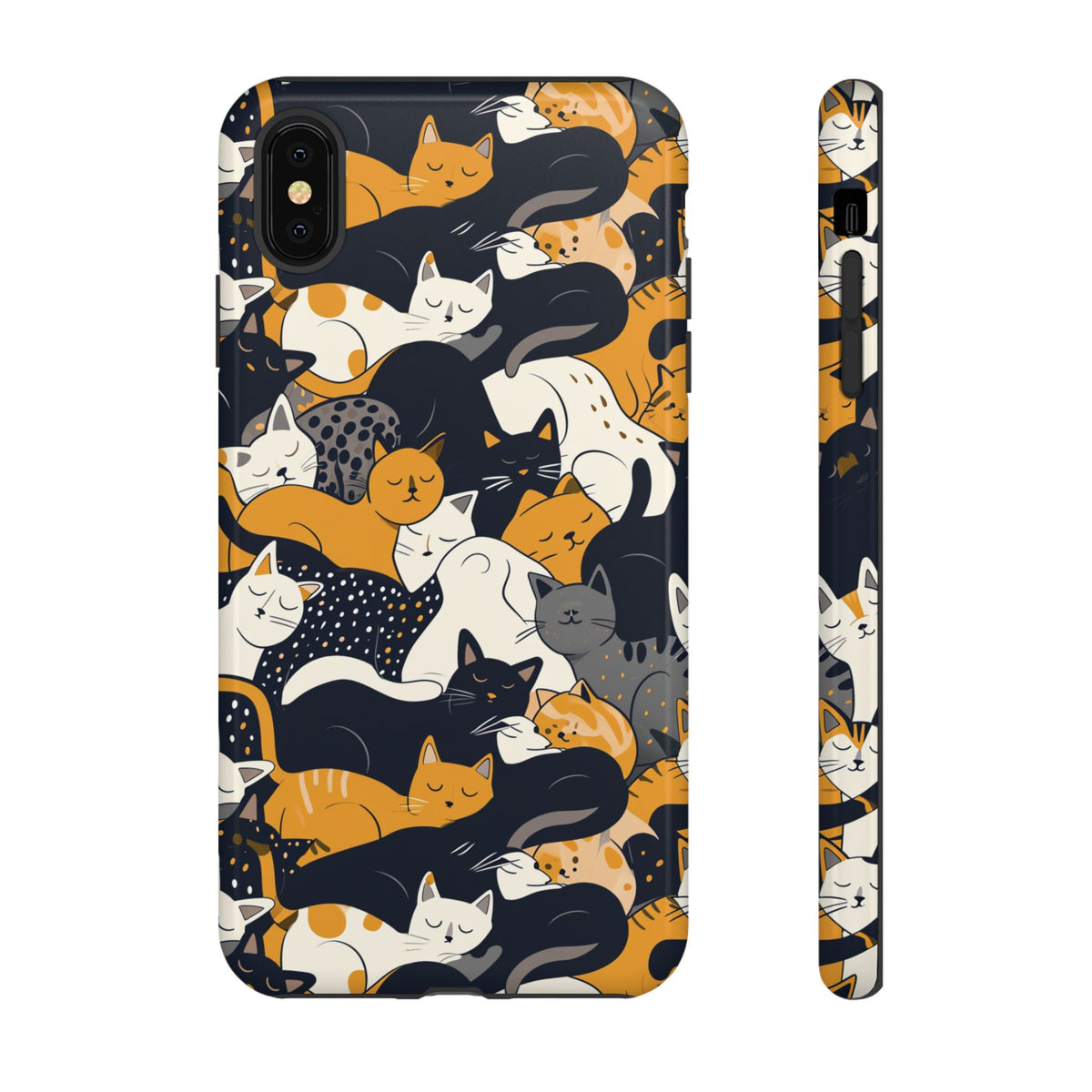 Seamless Cat Pattern Design Phone Case – Playful and Stylish Cat-Themed Phone Cover 2