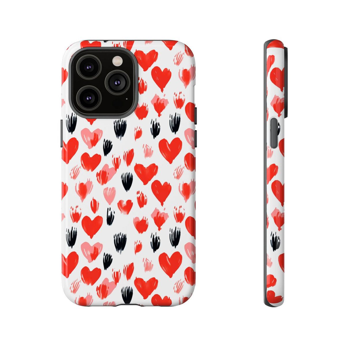 Heart Pattern Phone Case – Stylish & Loving Design for Your Device 366