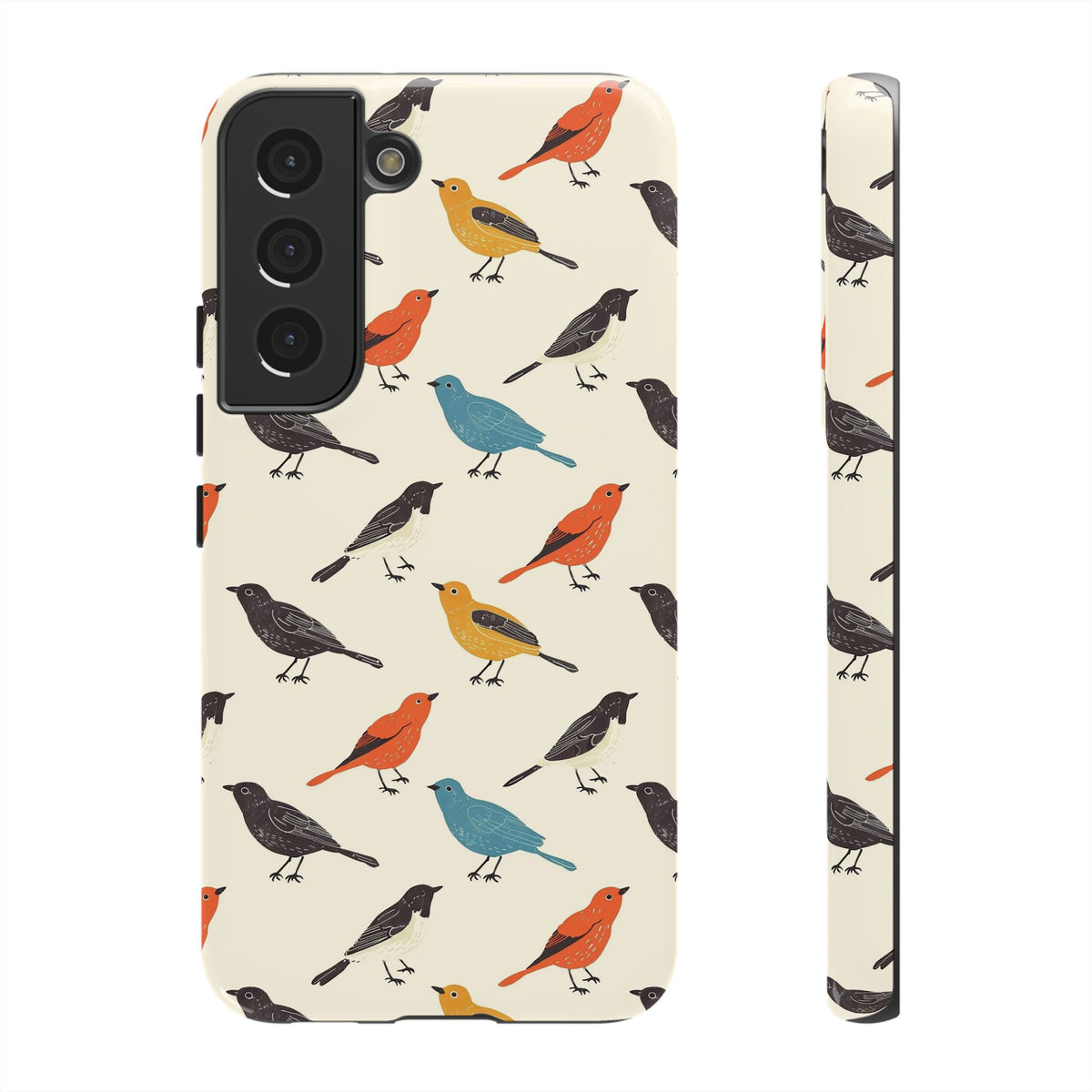 Birds Seamless Pattern Phone Case – Elegant and Timeless Avian Design 5