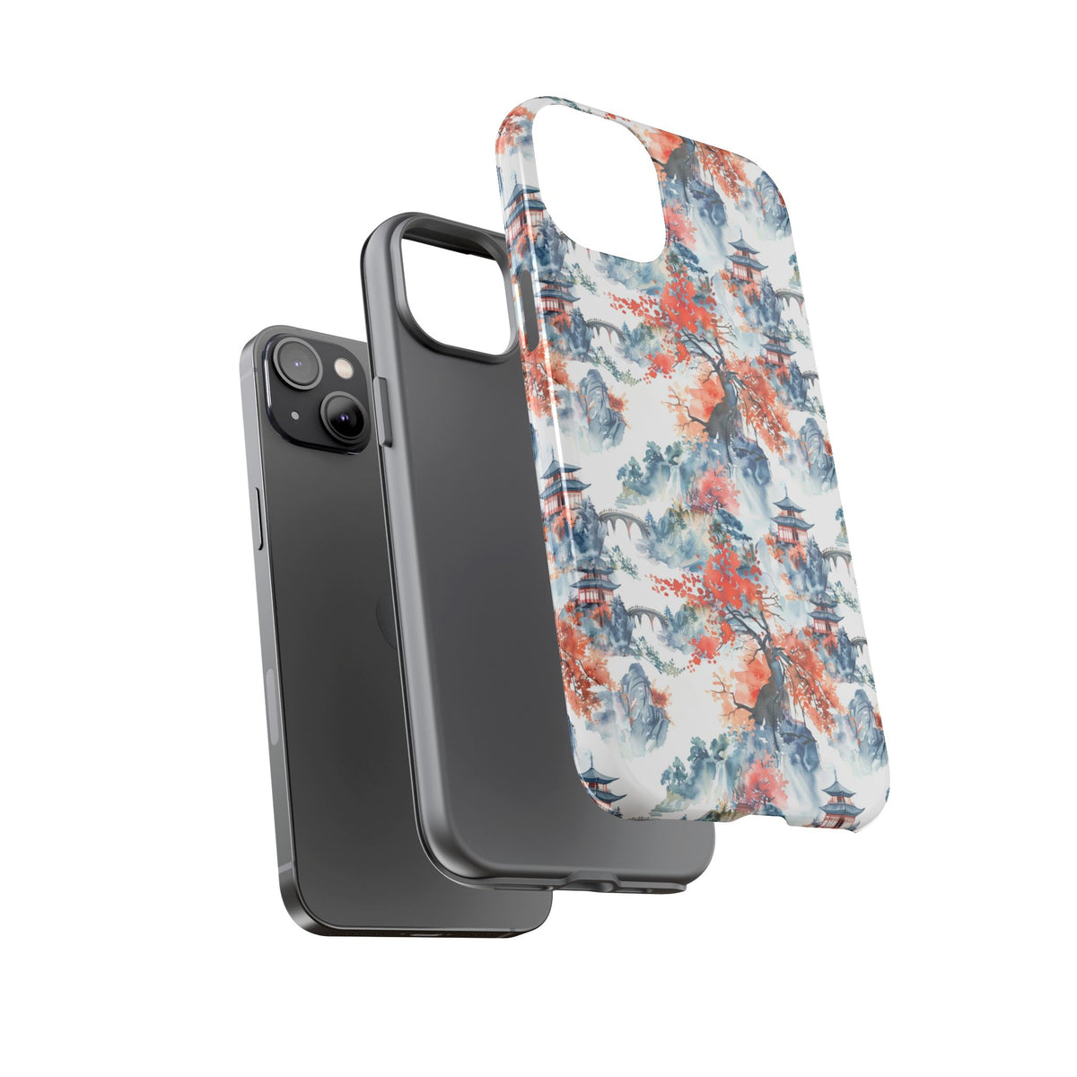 Japanese Pattern Phone Case – Elegant & Timeless Design for Your Phone 043