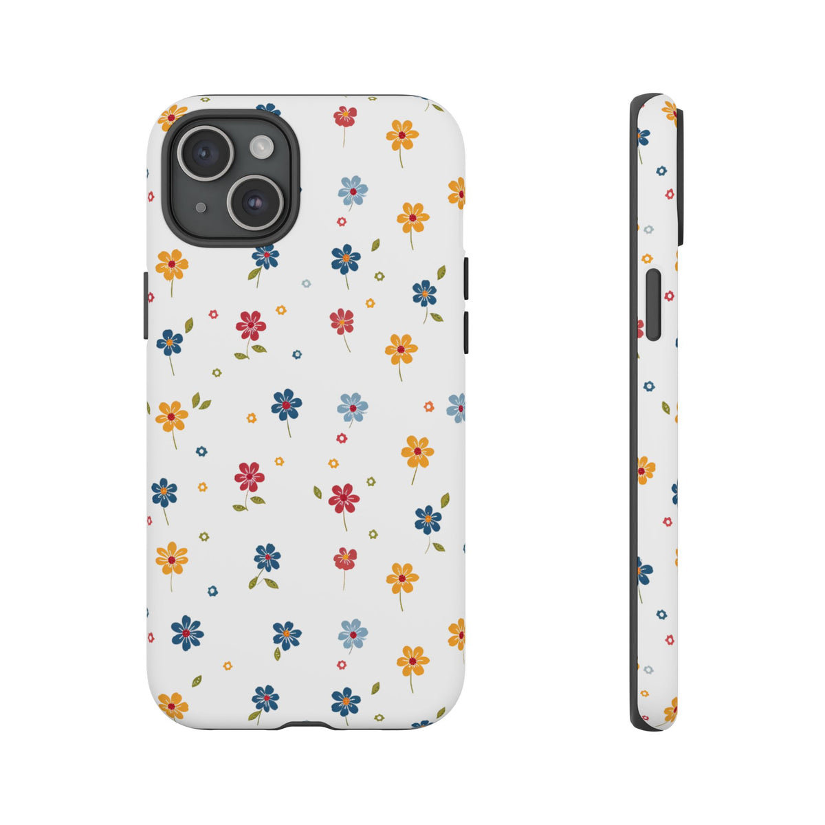 Wild Flowers Garden Stitch Phone Case – Nature-Inspired Floral Design