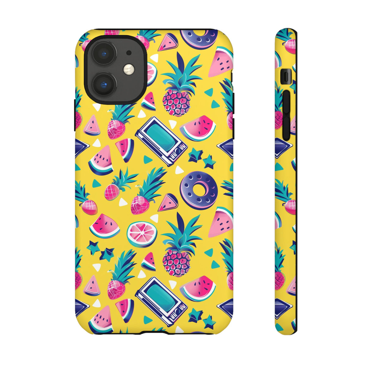 90s Themed Seamless Pattern Phone Case – Embrace Retro Style and Protection 255