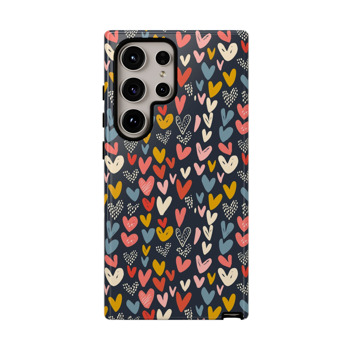 Heart Pattern Phone Case – Stylish & Loving Design for Your Device 816