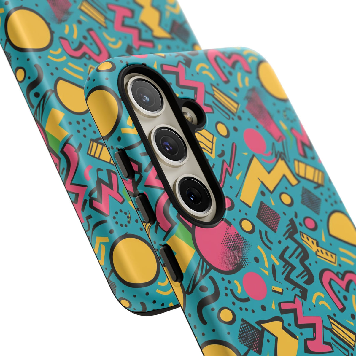 90s Themed Seamless Pattern Phone Case – Embrace Retro Style and Protection 253