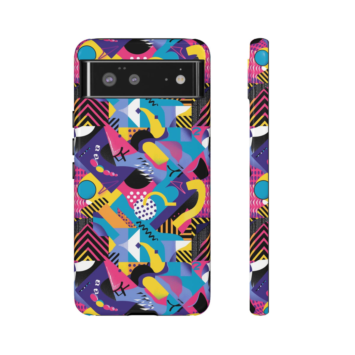 90s Themed Seamless Pattern Phone Case – Embrace Retro Style and Protection 303