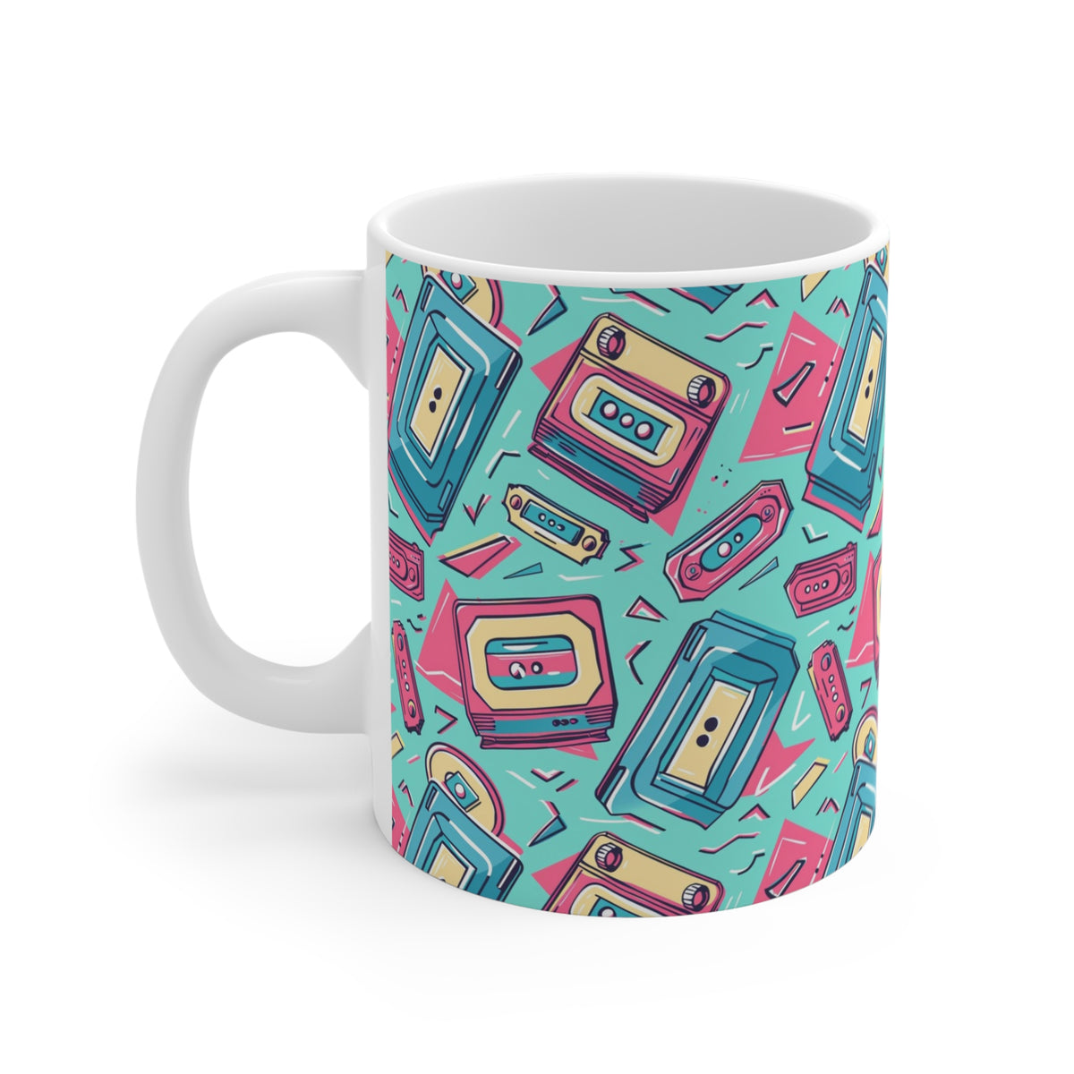 90s Retro Coffee Mug - Full Wrap Design 576