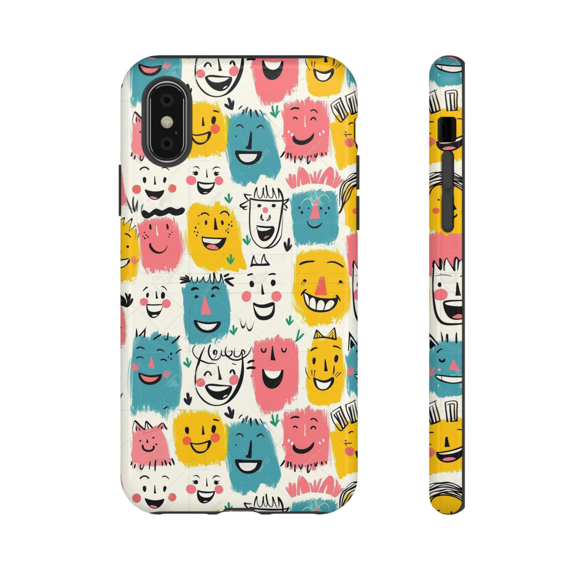 Happy Faces Phone Case – Joyful and Cheerful Design for a Bright Look