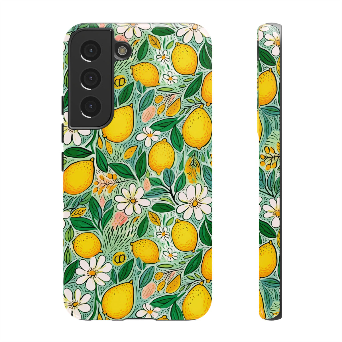 Cute Summer Lemons Phone Case – Refreshing Citrus Design for Your Phone 3