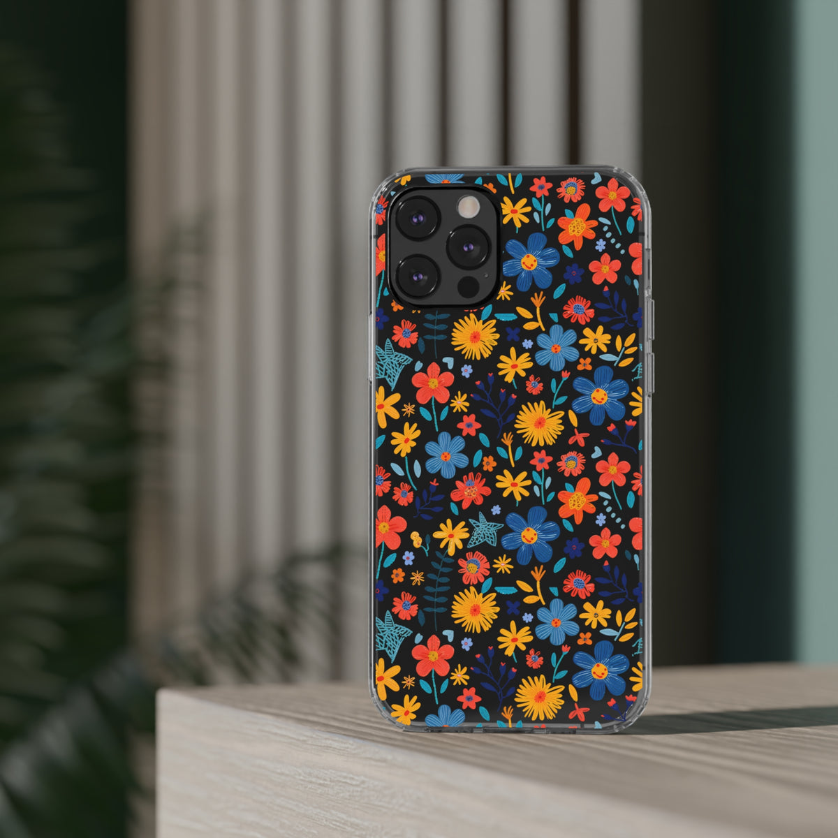 Wild Flowers Garden Stitch Phone Case – Nature-Inspired Floral Design 4