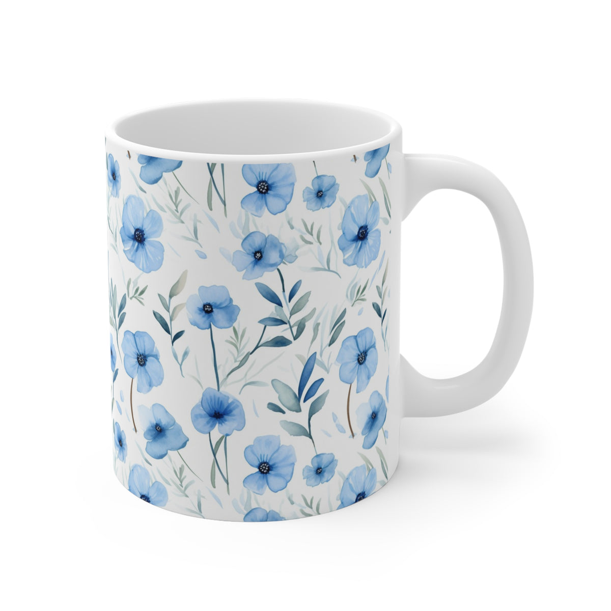 Various Watercolor Design All Over Coffee Mug – Unique Artistic Ceramic Coffee Cup 193