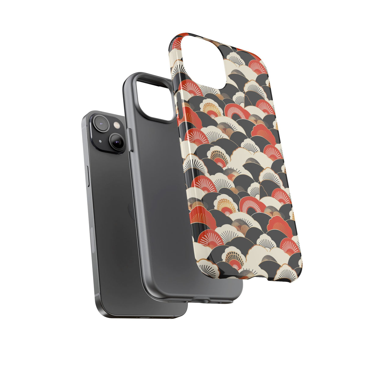 Japanese Pattern Phone Case – Elegant & Timeless Design for Your Phone 080