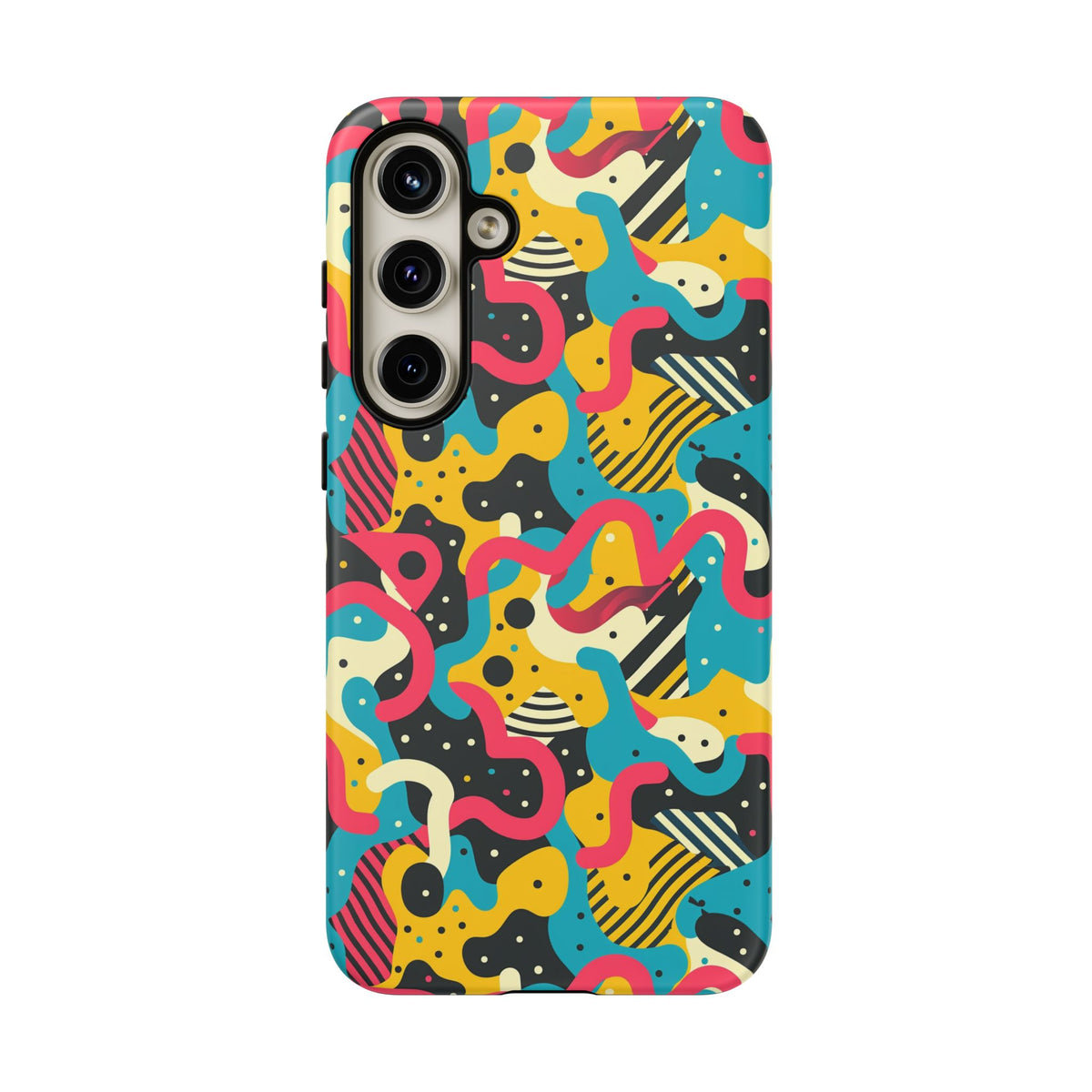 90s Themed Seamless Pattern Phone Case – Embrace Retro Style and Protection 238