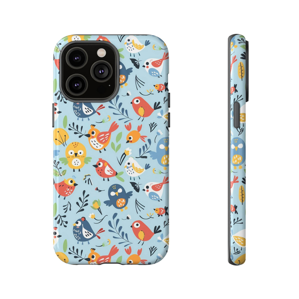 Birds Seamless Pattern Phone Case – Elegant and Timeless Avian Design 7