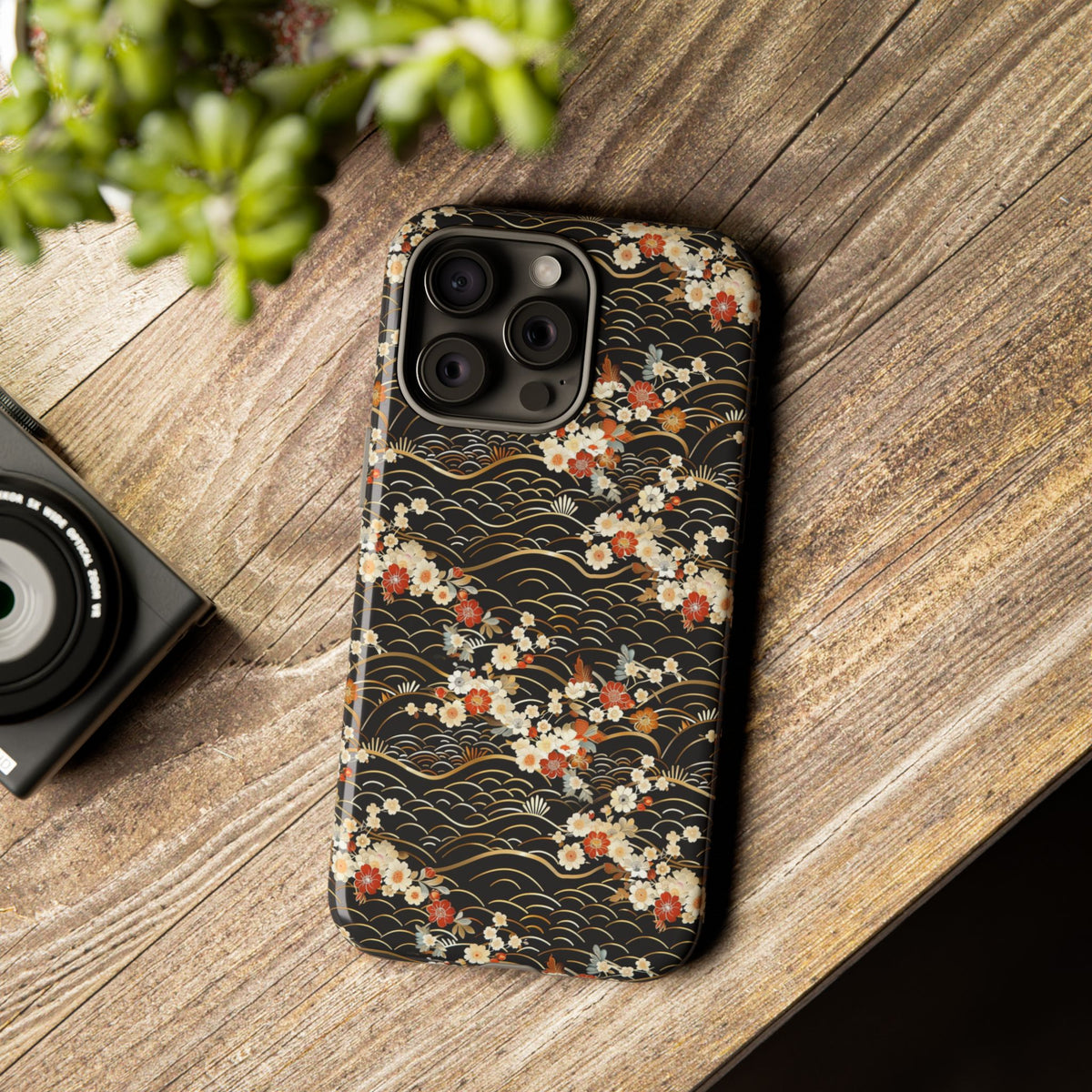 Japanese Pattern Phone Case – Elegant & Timeless Design for Your Phone 097