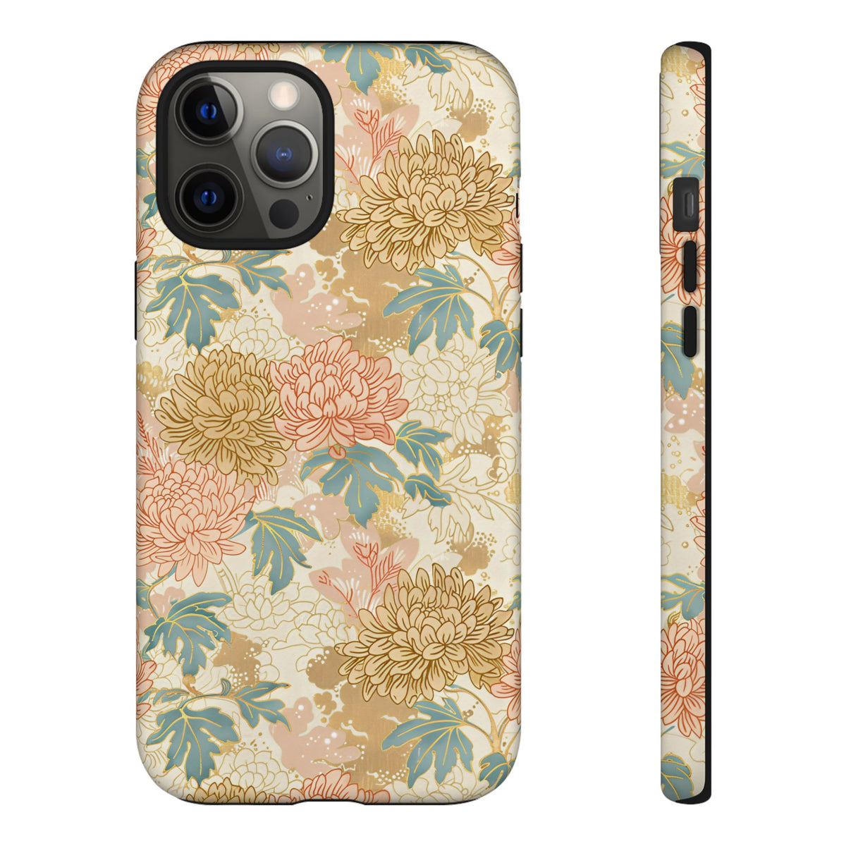 Japanese Blossom Asian Floral Design Phone Case – Elegant Floral Phone Cover