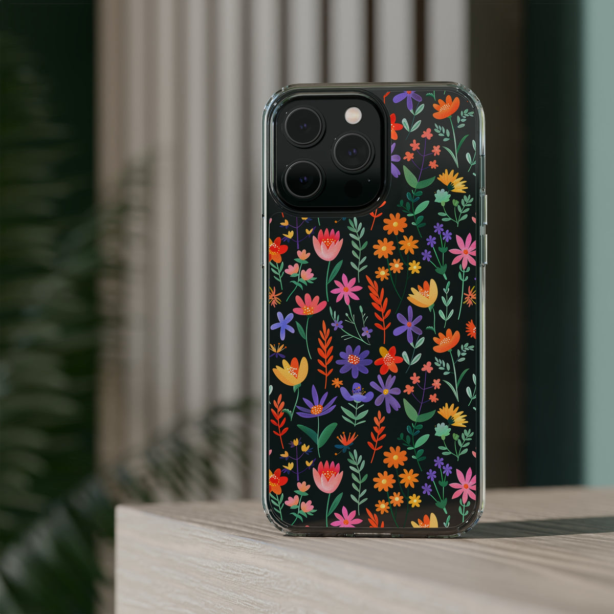 Wild Flowers Garden Stitch Phone Case – Nature-Inspired Floral Design 11